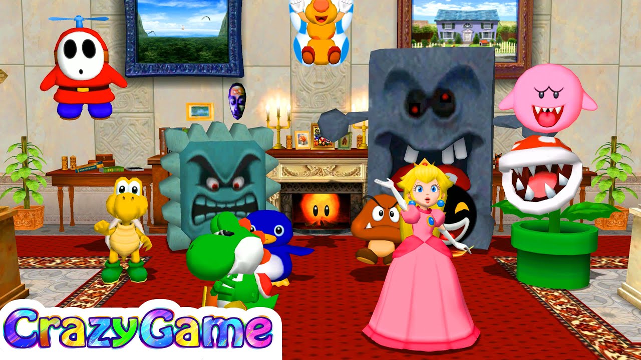 Mario Party 8 Minigames Yoshi Vs Mario Vs Luigi Vs Peach Master