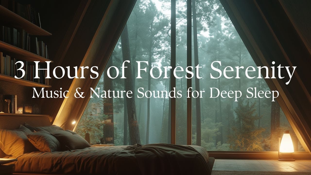 3 Hours of Calming Forest Sounds & Relaxing Music for Deep Sleep and ...