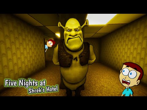 Shrek in The Backrooms ! Five Nights at Shrek's Hotel | Shiva and Kanzo Gameplay