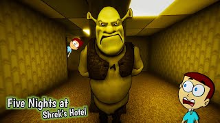 Shrek in The Backrooms ! Five Nights at Shrek's Hotel | Shiva and Kanzo Gameplay