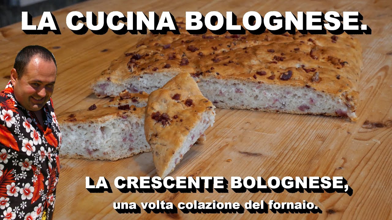 LA AMATA CRESCENTE BOLOGNESE ,  una volta colazione del fornaio.