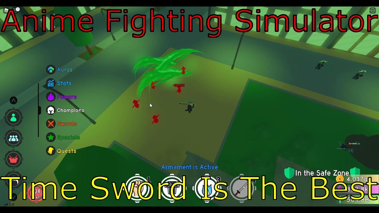 Time Sword Is The Coolest Armament In Anime Fighting Simulator - YouTube