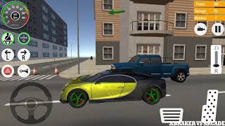 Car Driving Yellow Bugatti Drive Simulator: Real Parking Car Game - Android GamePlay HD screenshot 5