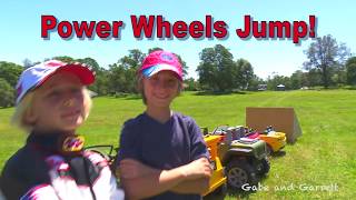 Jumping Power Wheels!  27 Cars!