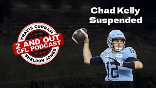 Reigning CFL Most Outstanding Player and Toronto Argonauts  star quarterback Chad Kelly suspended