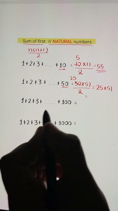 How to find the sum of first n natural numbers? - YouTube