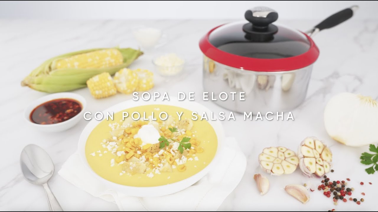Sopa de Elote con Pollo y Salsa Macha - YouTube