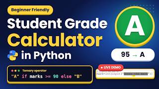 Student Grade Calculator in Python | Beginner Program Explained