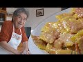 Pasta Grannies discovers 90 year old Filomena's beetroot filled ravioli!