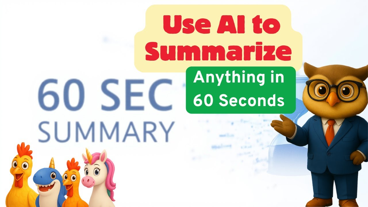 How to Use AI to Summarize Anything in 60 Seconds (For Students & Professionals)