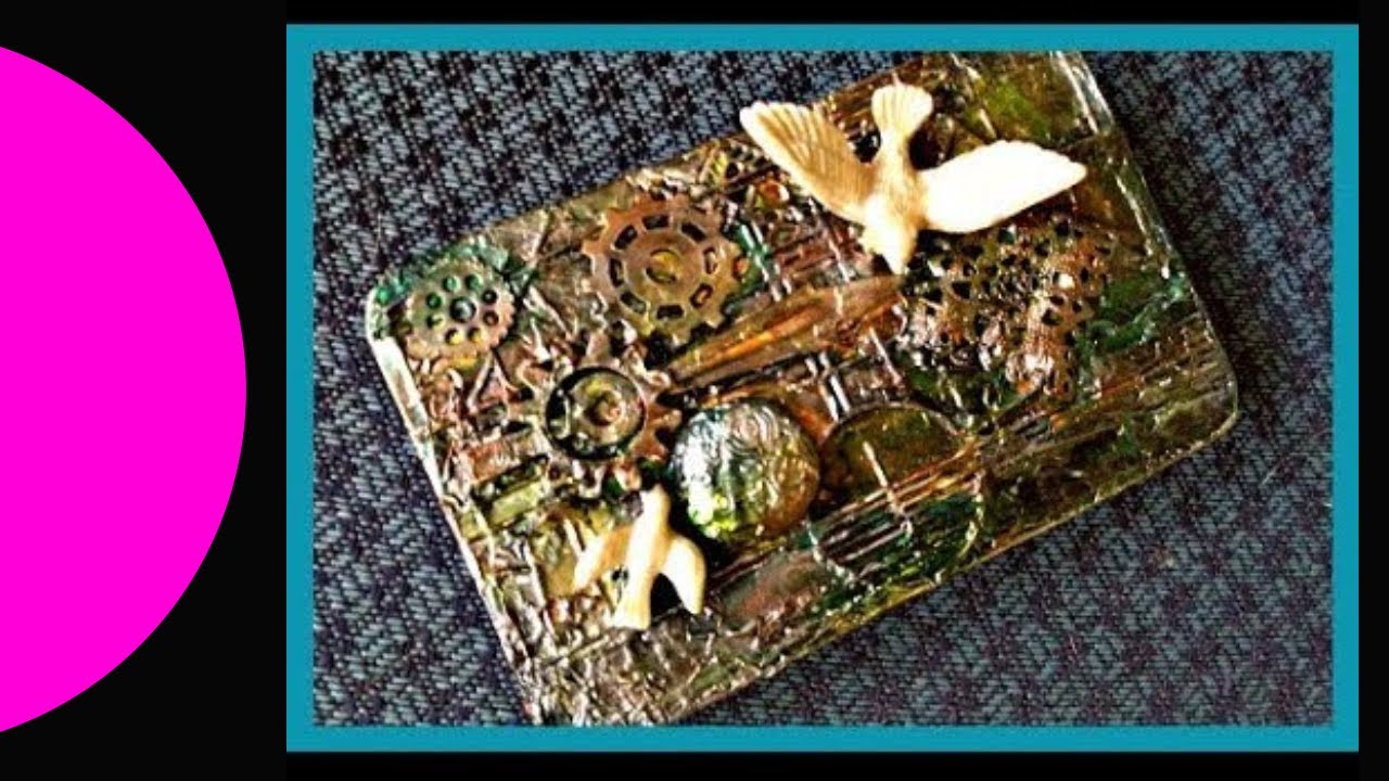 How to use Embossed Foil to Decorate Tin - YouTube