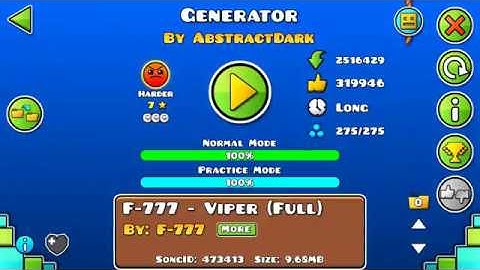 Geometry Dash "Generator" by AbstractDark