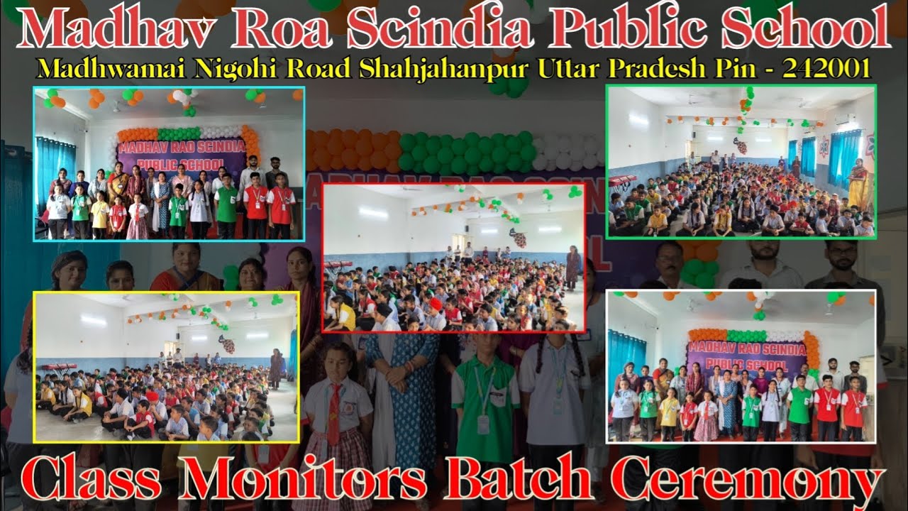 Class Monitors Batch Distribution Ceremony 2025 | M.R.S Public School ...
