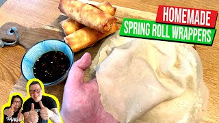 Ziangs: Spring roll wrapper pastry and veggie spring rolls