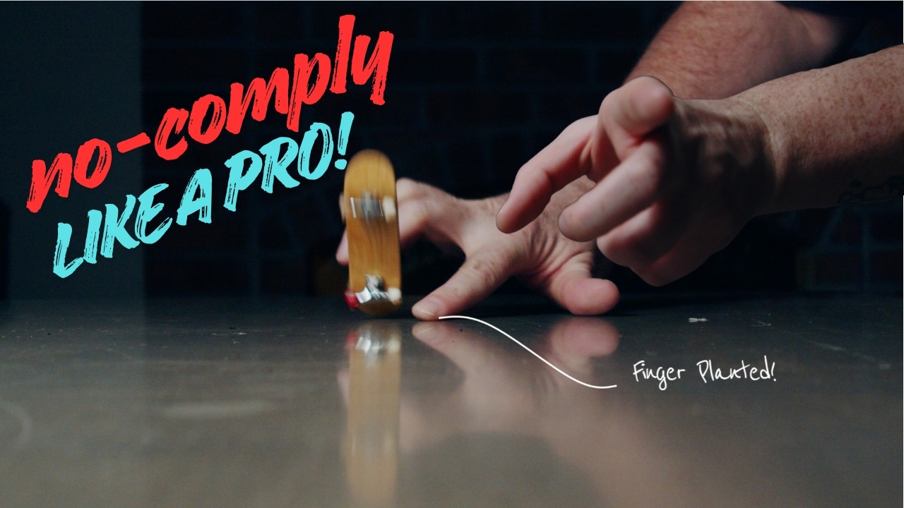 Выполняйте трюки No-Comply на фингерборде как профессионал!