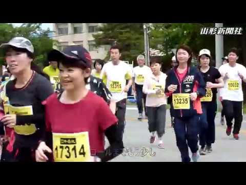 おもてなしを追い風に　ひがしねさくらんぼマラソン