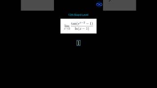 Standard Limit Problem for Class 12th