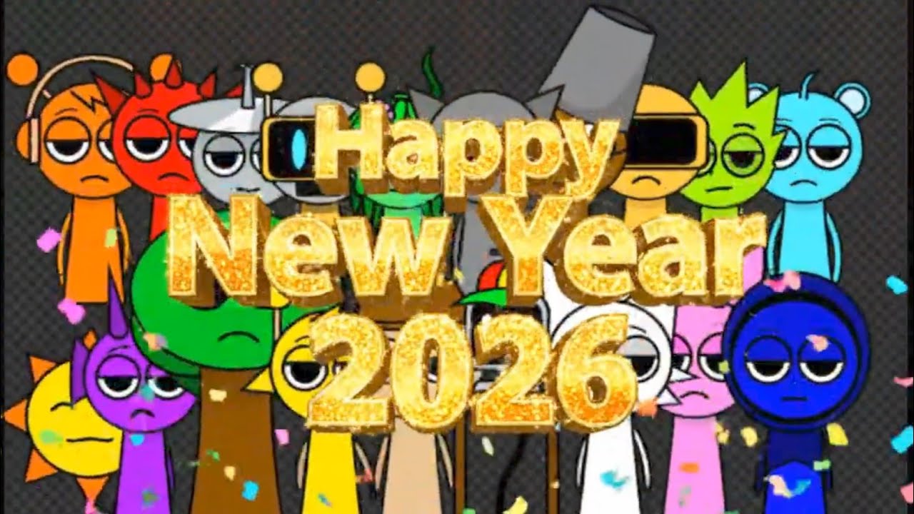 Sprunki поздравляет всех вас с Новым 2026 годом! 😊🙏🎉 