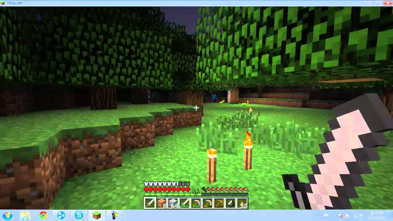 Let's Play Minecraft Episode 2 - Mining for Diamonds - YouTube