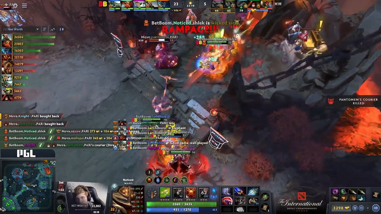 Noticed with Ammar build on Mars closes the game out with a Rampage