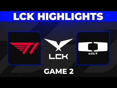 T1 vs DK Game 2 Highlights | LCK 2026 Rounds 3-4 | T1 vs Dplus KIA