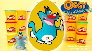 Oyun Hamuru ile Dev Oggy Sürpriz Yumurtası | Play Doh Kedi The Oggy Dev Sürpriz Yumurta açımı izle