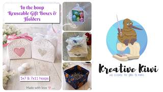 In the hoop Reuseable Gift Box video
