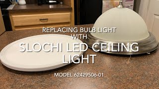 How to Replace an Outdated Ceiling Light with Low Profile LED.