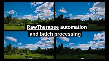 RawTherapee: how to batch process and use templates - a quick tutorial