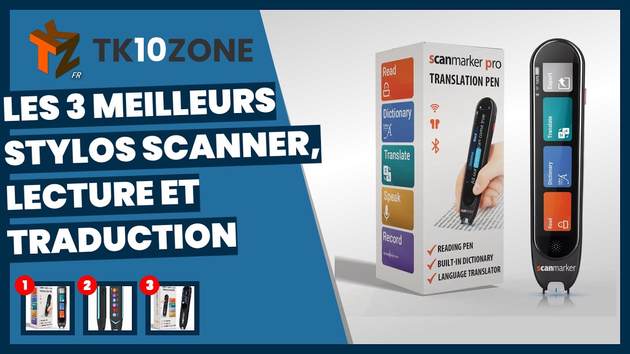 Scan Reader Pen 4 OCR Surligneur Numérique 16 Go Dict, Stylo De