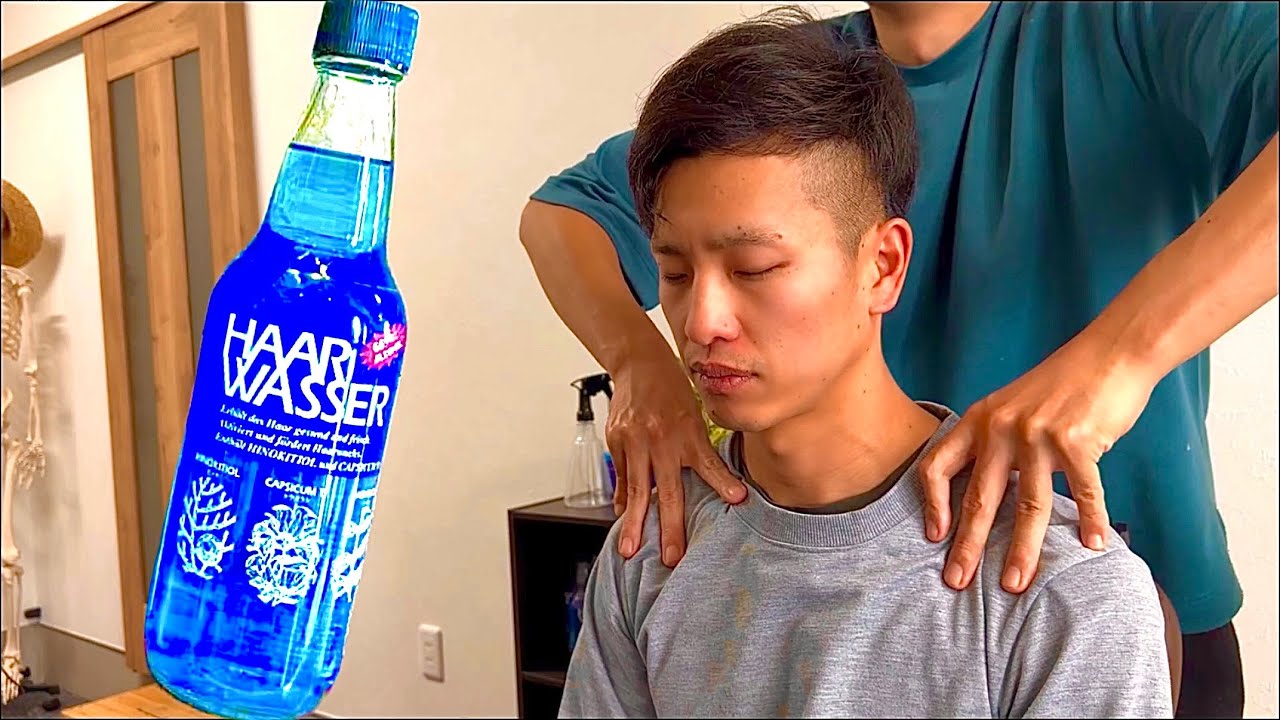 ASMR Массаж для снятия напряжения в плечах и шее, а также массаж головы.