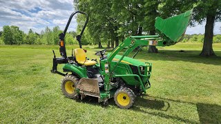 John Deere 1023 1025R Autoconnect Deck  Hack / Trick for Deck when it doesn't Recouple or Attach