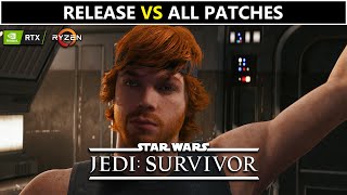 Star Wars: Jedi Survivor, Day 1 VS Patch 3 VS Patch 4 VS Patch 5 Comparison, RTX 4090 Ryzen 7800X 3D