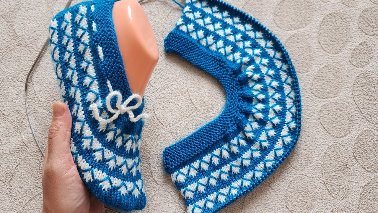 Hemen yap giy 😍 İki şiş dikişsiz patik modeli ✅️ #dikişsizikişişpatik ✅️ @divapatik