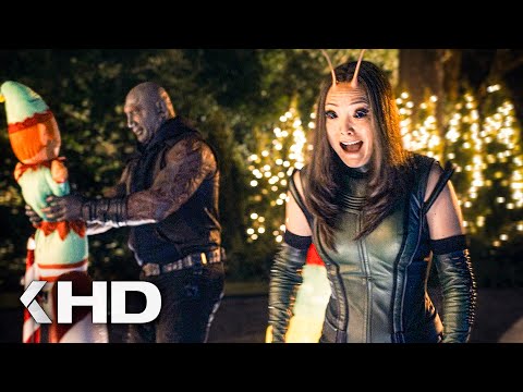 Mantis and Drax Break In Kevin Bacon's House Scene - GUARDIANS OF THE GALAXY HOL