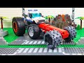 LEGO Experimental Cars and Monster Truck vs Police Car Giant Power Wheels | Toy Vehicles For Kids