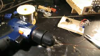 Twisting copper wires properly with a drill