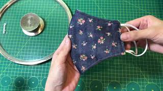 Making masks easy with pot pan lid cover 6 Face mask sewing tutorial Face mask DIY