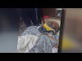 Man recovering after being rescued from trench