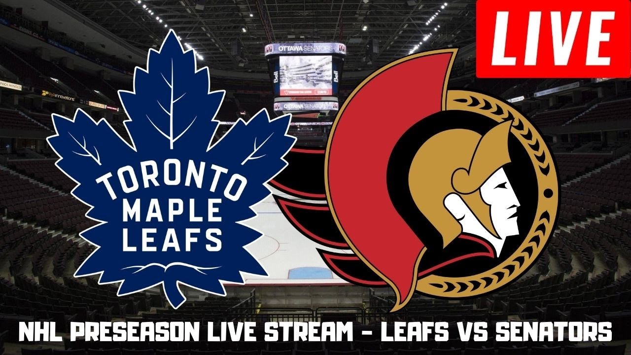 Toronto Maple Leafs vs Ottawa Senators LIVE NHL Preseason Game 2021 Play By Play