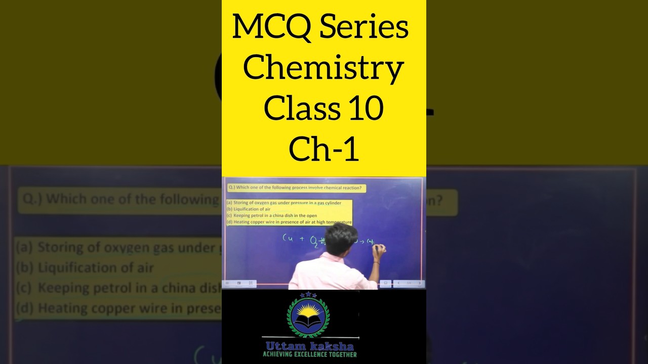 MCQ Series Chemistry Questions||Class 10