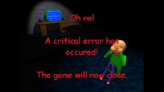 Baldis Basics Clic Remastered Crash Screen