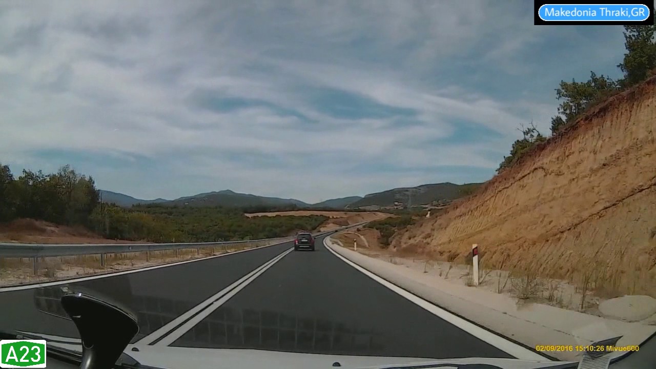 Greece (Ελλάδα): A23 Komotini (Κομοτηνή) - Makaza Border
