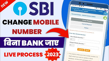 How to Change Mobile Number In SBI Bank Account Online 2023 | SBI Mobile Number Change Kaise Kare