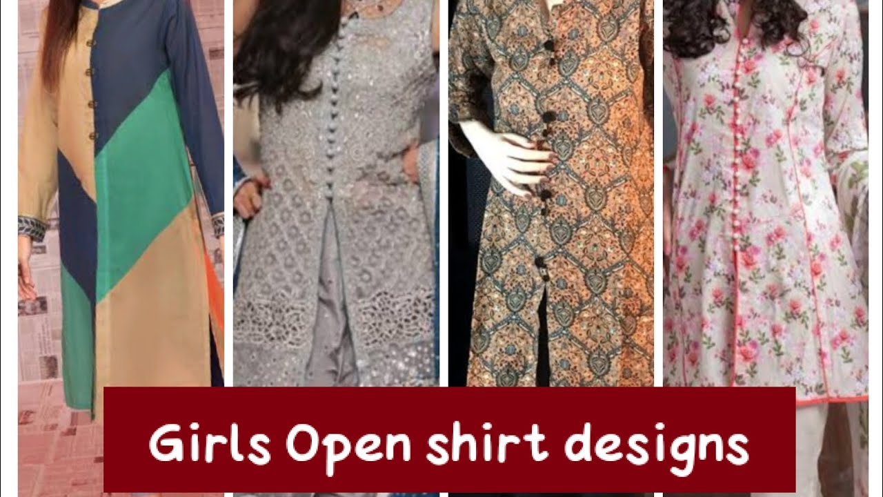 Open shirt designs for girls | Front open shirt designs | open shirt styles and designs for girls