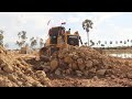 Incredible Activity Construction Machine Working , Bulldozer Pushing Dirt & Dump Truck Dumping Dirt