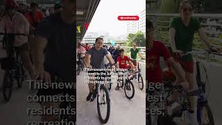 First cycling bridge in Jurong West opens to public on Feb. 15. First cycling bridge in Jurong West opens to public on Feb. 15.