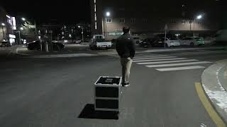 Object tracking (night) using single layer lidar