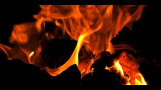 Звуки огня, потрескивание горящего дерева и гипнотическое пламя - успокаивающая музыка для медитации