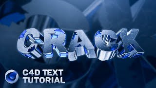 How to Crack 3D Text in Cinema 4D! / C4D Text Tutorial!